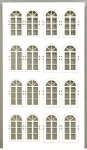Die Modellbahnwerkstatt 6442 - TT - Fenstersatz, weiß - Set 4